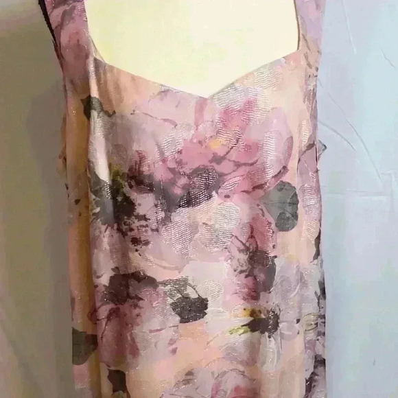 R&M Richards Pink Flower Embellished Lace Sheath Dress & Jacket (Size 18) - Picture 2 of 10